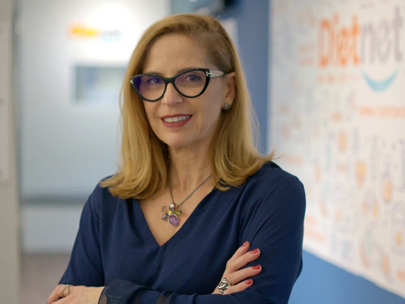Dra. Lara Natacci na recepção da Dietnet